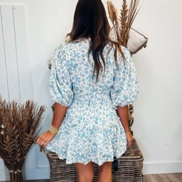 NWT Mable Embroidered Floral Eyelet Mini Dress, Size Small - Picture 4 of 11